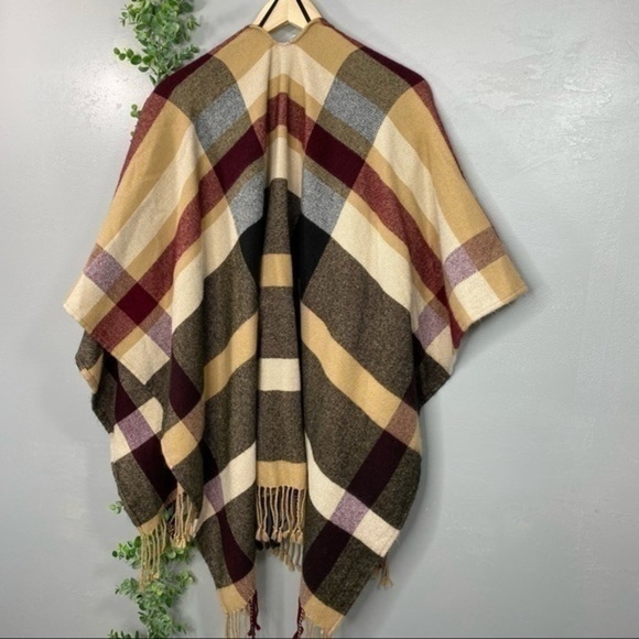 Plaid fall blanket scarf wrap shawl - Picture 14 of 14